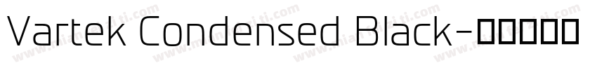 Vartek Condensed Black字体转换